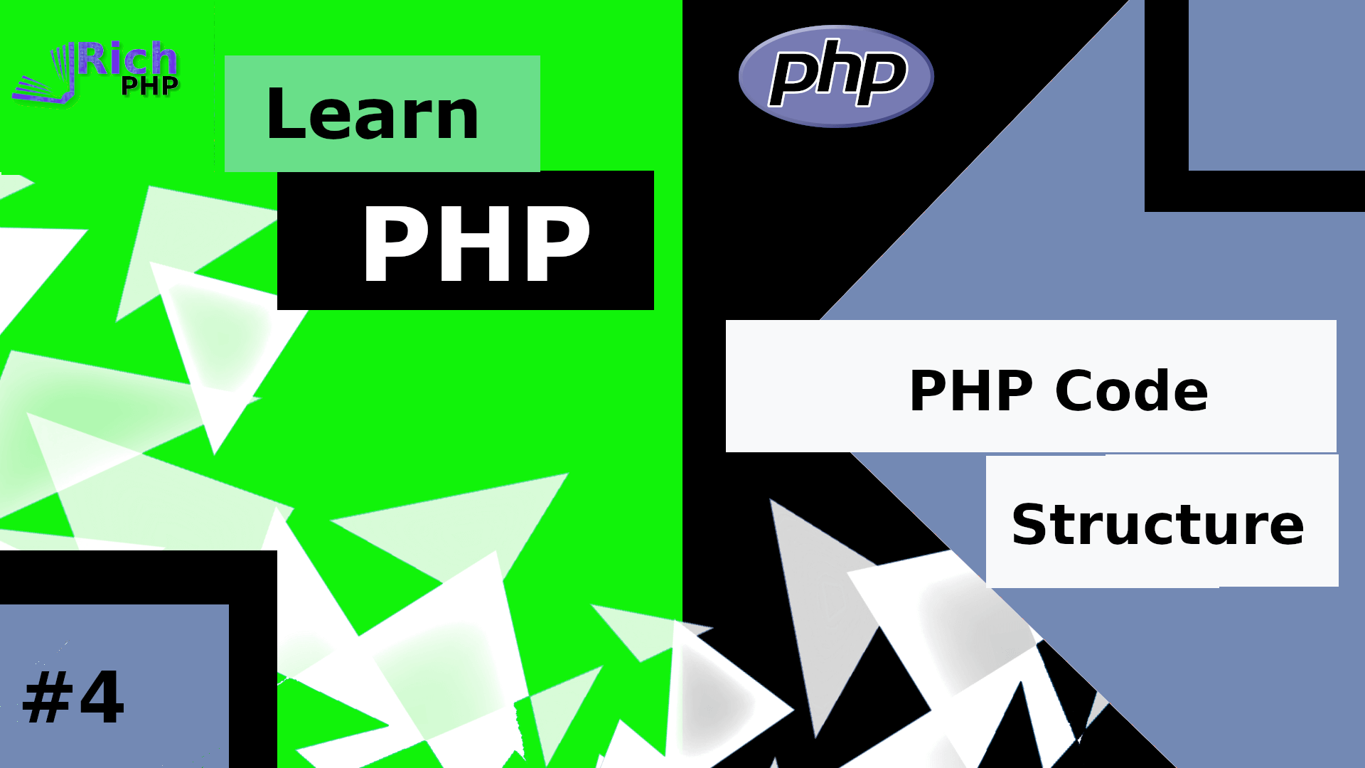 PHP Tutorial 4 - PHP Code Structure