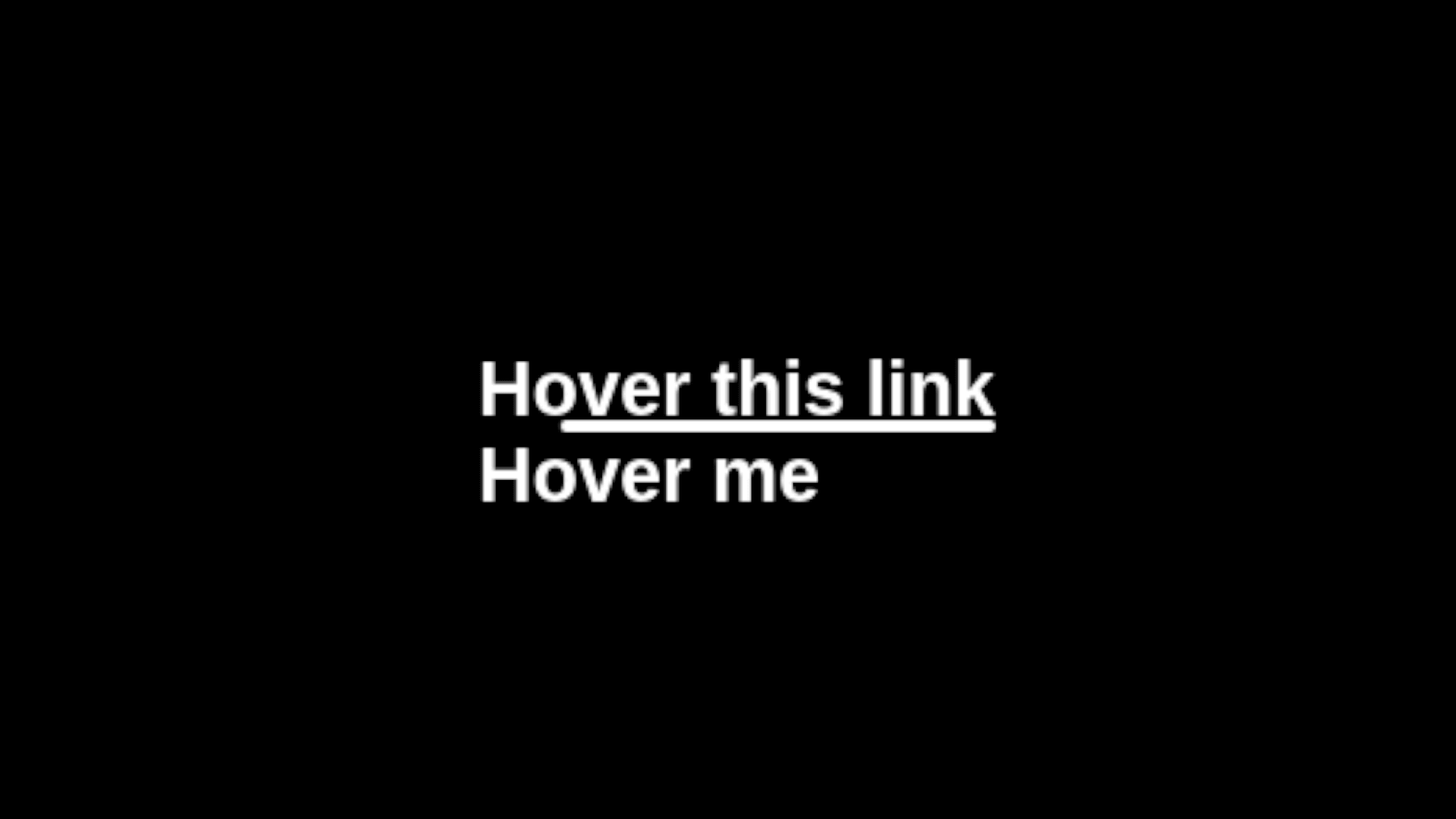 Link Hover Underline Animation